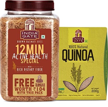 Picture of India Gate Brown Basmati Rice, 1 kg (With 200gm)