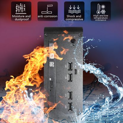 Picture of Microcarmark host dual -network dual -network dual -serial port mini machine all aluminum non -fan low power consumption mini PC