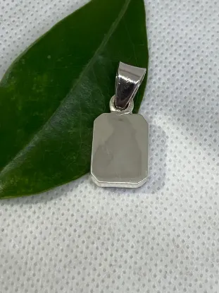 Picture of Pure Silver Pendant With Natural Black Onyx/Men/5 Gram