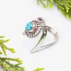 Picture of Pure Silver Ring With Natural Turquoise/women/4.8Gram