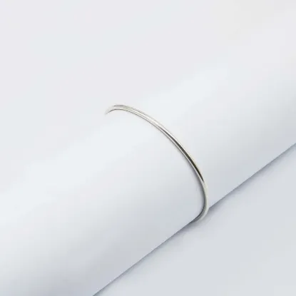 Picture of Pure Silver Bracelet With Natural Rose Quartz/Women/10.5 Gram