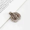 Picture of Pure Silver Box Pendant With Saraswati Carved/6.9gm