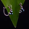 Picture of Pure Silver Earring With Natural Turquoise /Women/11 Gram