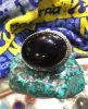Picture of Pure Silver Big Ring With Natural Onyx/ 45.2 gram