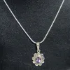 Picture of Pure Silver Necklace With Natural Amethyst Unisex / 6 Gram