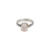 Picture of Pure Silver Ring With Natural Rose Quartz/Women/3.9 Gram