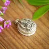 Picture of Pure Silver Ghau( Box )Pendant With Ganesh Carved By Hand For Men / 8.3 Gram