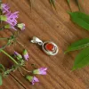 Picture of Pure Silver Pendant With Natural Red Onyx Unisex / 3.1 Gram