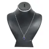 Picture of Pure Silver Necklace With Natural Lapis Lazuli Unisex / 13 Gram