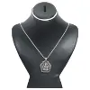 Picture of Pure Silver Necklace Set With Buddha Crafted / 26 Gram