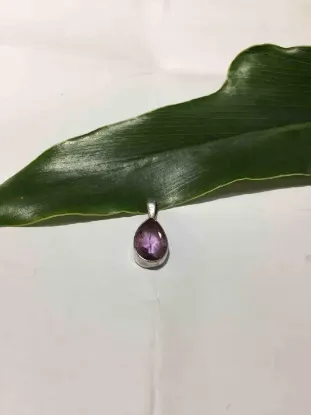Picture of Pure Silver Natural Amethyst Pendent