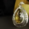 Picture of Pure Silver Pendant With Natural Smokey Topaz/Women/16 Gram
