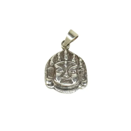 Picture of Pure Silver Bhairab Design Pendant/Unisex/2 Gram