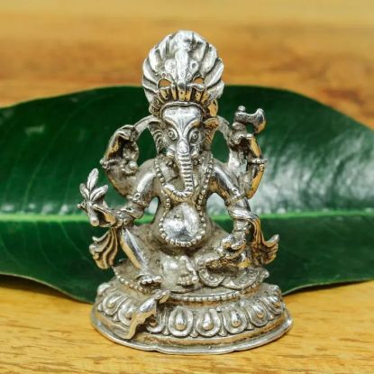 Picture of Pure Silver Ganesh Statue-84.79G