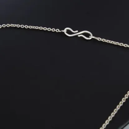 Picture of Maroon Garnet Stone Pure Silver Butterfly Necklace For Women-14.14 G