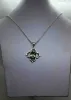 Picture of Pure Silver Necklace With Natural Green Amethyst/17.7 Gram