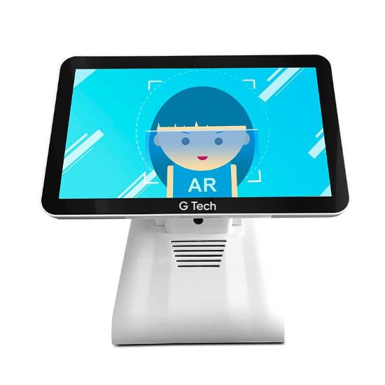 Picture of All In One Smart Touch Screen 15.6inch Double Panel Cash Register POS System For Business Retai