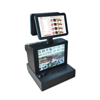 Picture of POS Terminal Kit Integrated Payment 15.6 Touch Screen Cash Register With Keyboard Scanner Printer
