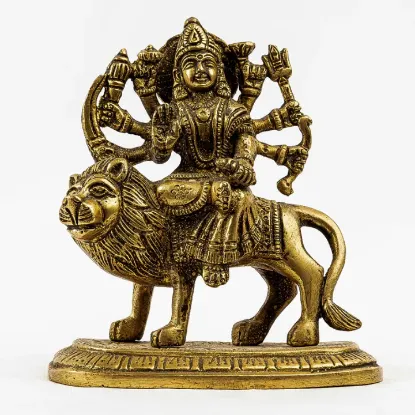 Picture of Durga Mata Statue / Brass Durga Mata Statue / Murti Saru Handicraft / Durga Mata Statue / Brass Durga Mata Statue / Murti