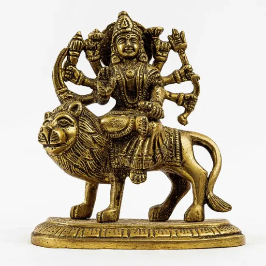 Picture of Durga Mata Statue / Brass Durga Mata Statue / Murti Saru Handicraft / Durga Mata Statue / Brass Durga Mata Statue / Murti