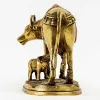 Picture of Saru Handicraft / Cow & Calf Statue / Metal Cow Statue