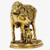Picture of Saru Handicraft / Cow & Calf Statue / Metal Cow Statue