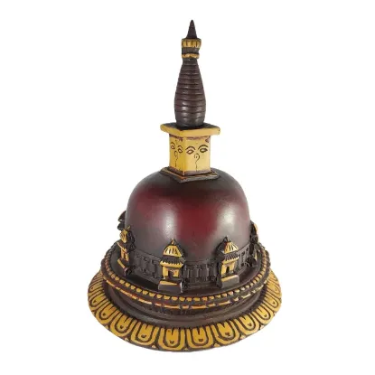 Picture of Swoyambhu Nath Mandir | Bauddha Stuppa Statue For Souvenir Decoration And Gift 18cm