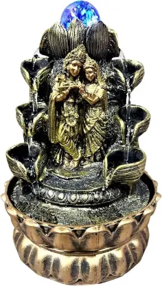 Picture of Handicraft Radha Krishna Water Fountain Idol Statue Showpiece Home Decor Items