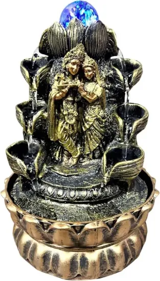 Picture of Handicraft Radha Krishna Water Fountain Idol Statue Showpiece Home Decor Items