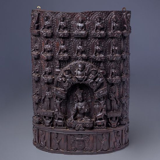 Picture of Tara Carved Wooden Thangka