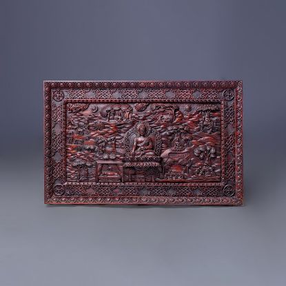 Picture of Buddha Life (wooden Thangka)