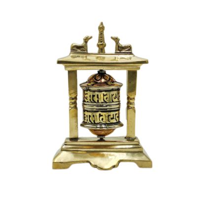 Picture of Buddhist Metal Prayer Wheel Table Top