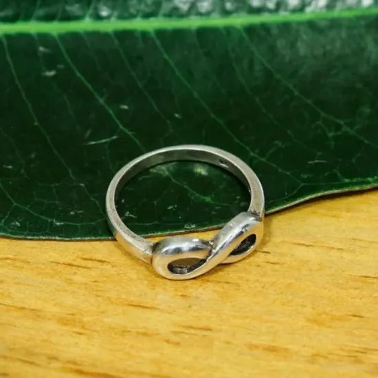 Picture of Pure Silver Infinity Design Ring Unisex-2.1G