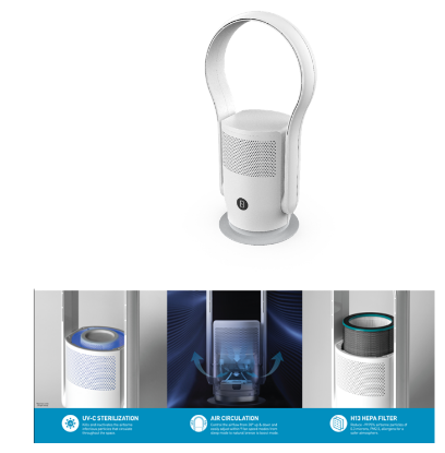 Picture of Bladeless fan with air purifier