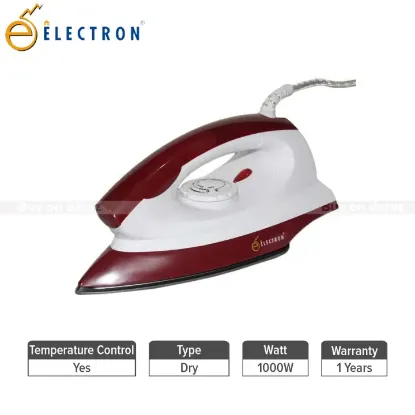 Picture of Electron Eldi-508A 1000W Automatic Dry Iron - Red