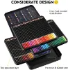 Picture of Sketcher Artists' Soft Core Color Pencils Set Of 72 Vibrant Shades, In Elegant Tin Box | Soft Core Colored Pencils