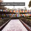 Picture of 35 Feet Lungta Prayer Flags for Room Home Office Cafe Restaurant Outdoor Decoration, Buddhist Flags