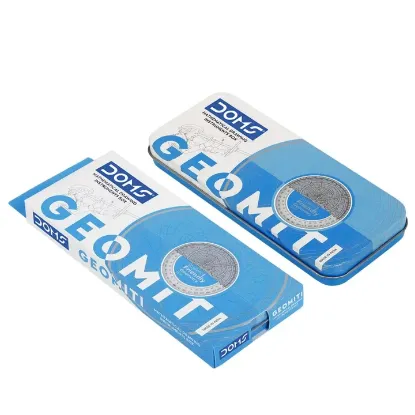 Picture of Doms Geomiti Mathematical Drawing Instrument Geometry Box-Blue color