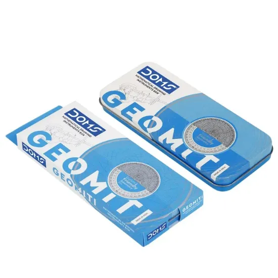 Picture of Doms Geomiti Mathematical Drawing Instrument Geometry Box-Blue color