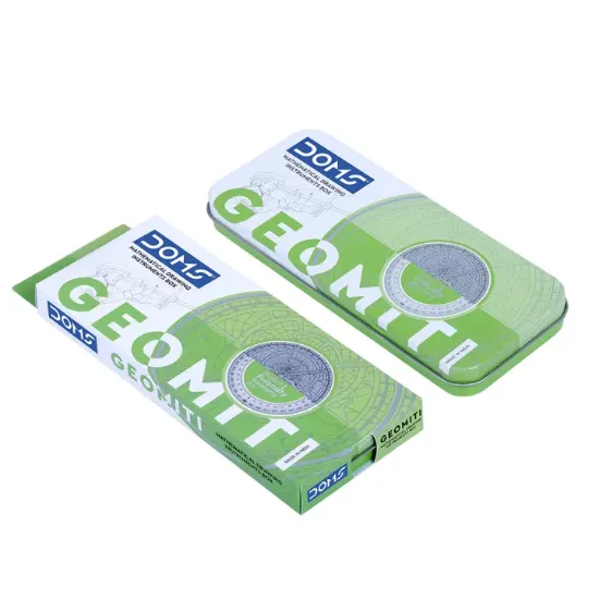 Picture of Doms Geomiti Mathematical Drawing Instrument Geometry Box-Green Color