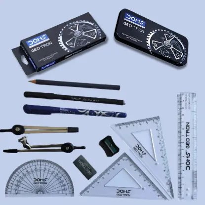 Picture of DOMS Geo Tron Geometry Box | Set Of 11 Mathematical Drawing Instruments