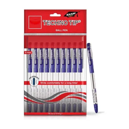 Picture of Cello Techno Tip Ball Pen (Pack of 10)-Blue