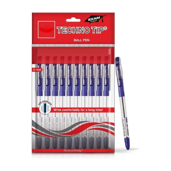 Picture of Cello Techno Tip Ball Pen (Pack of 10)-Blue