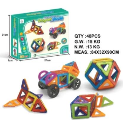 Picture of Magnetic Blocks Toy Education Game With 30 Pieces Blocks