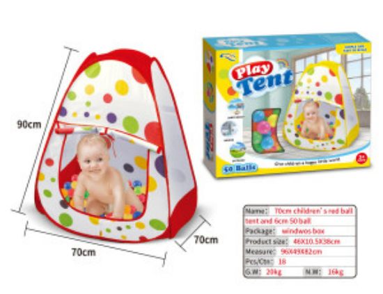 Picture of 70CM PLAY TANT HOUSE WITH 50BALLS