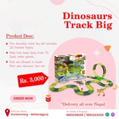 Picture of DINOSAURS TRACK BIG 221 PIECES