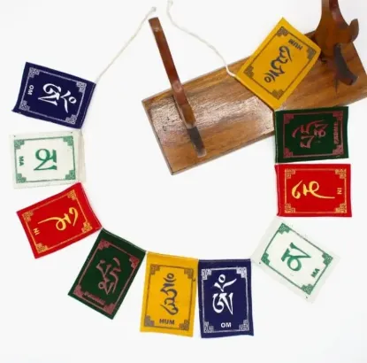 Picture of Multicolor Tibetan Prayer Flag For Bike
