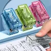 Picture of Office Bookbinding Supplies Mini Mini Stapler with 1000 Staples Multifunction Office Binding Tools Transparent Durable Paper Binder Set Paper Binding