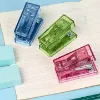 Picture of Office Bookbinding Supplies Mini Mini Stapler with 1000 Staples Multifunction Office Binding Tools Transparent Durable Paper Binder Set Paper Binding