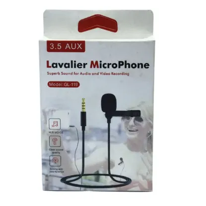 Picture of Lavalier 3.5Mm Hands Free Sman Phone 3.5Mm Clip On Mini Lapel Microphone